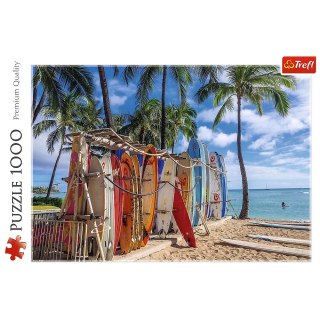 PUZZLE 1000 ELEMENTÓW PLAŻA WAIKIKI HAWAJE TREFL 10742 TR TREFL