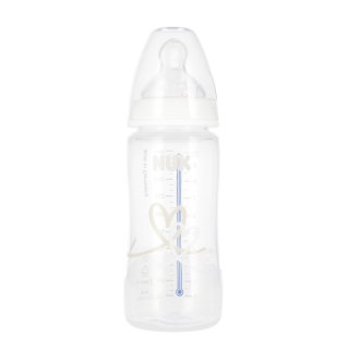 NUK MP BUTELKA Z WSKAŹNIKIEM TEMP. 300 ML 6-18M FIRST CHOICE BIAŁA 10741103 NUK