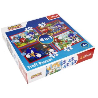 PUZZLE 4W1 PRZYGODY SONICA PUD TREFL 34625 TR TREFL