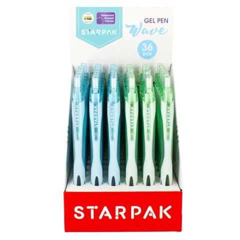 STYLO GEL WAVE 36 PCS. STARPAK 490061