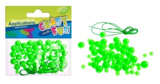 PERLES EN FIL PLASTIQUE GREEN CRAFT WITH FUN 327044