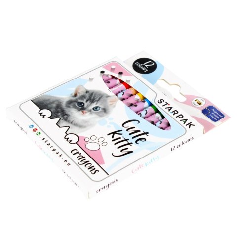 CRAYONS CIRE 12 COULEURS CUTIES STARPAK 397930