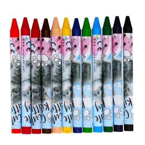 CRAYONS CIRE 12 COULEURS CUTIES STARPAK 397930