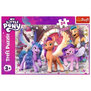 PUZZLE 24 ELEMENTY MAXI MY LITTLE PONY WESOŁY DZIEŃ KUCYKÓW TREFL 14355 TREF TREFL