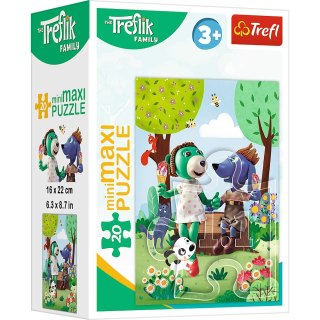 PUZZLE 20 ELEMENTÓW MINIMAXI DZIEŃ TREFLIKÓW TREFL 21153 TREFL