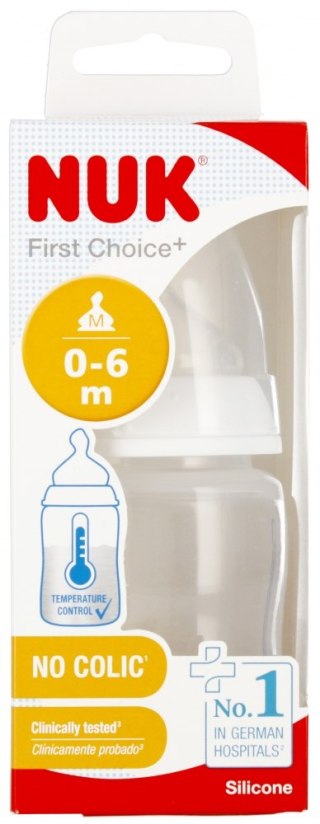 NUK MP BUTELKA Z WSKAŹNIKIEM TEMP. 150 ML 0-6M FIRST CHOICE BIAŁA 10743857 NUK