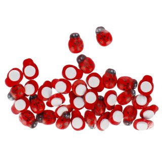 OZDOBA DEKORACYJNA SAMOPRZYLEPNA DREWNIANA BIEDRONKA 13 MM CRAFT WITH FUN 501440 CRAFT WITH FUN