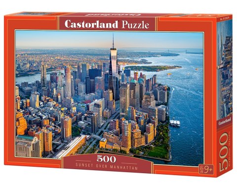 PUZZLE 500 EL. SUNSET OVER MANHATTAN CASTORLAND B-53674 CASTOR