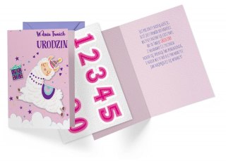 KARNET URODZINY B6 Z KOP LAMA KUKART DK-860 PASSION CARDS - KARTKI