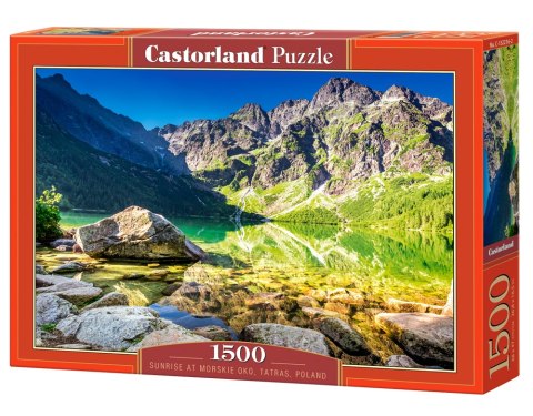 PUZZLE 1500 EL. SUNRISE AT MORSKIE OKO, TATRAS, POLAND CASTORLAND C-152216 CASTOR