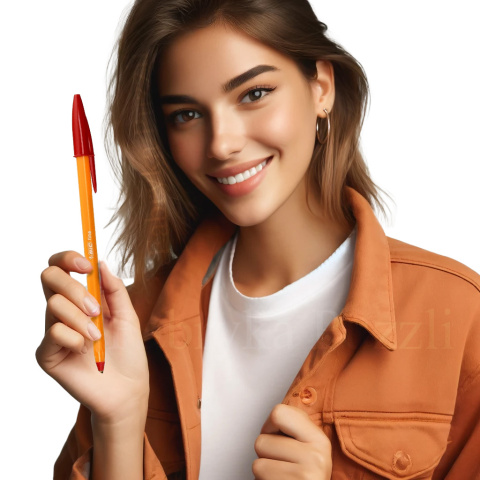 STYLO BILLE BIC ORANGE ROUGE