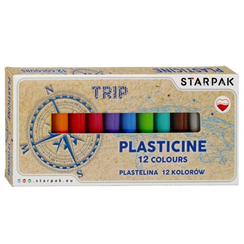 PLASTICINE 12 COULEURS TRIP STARPAK 492059