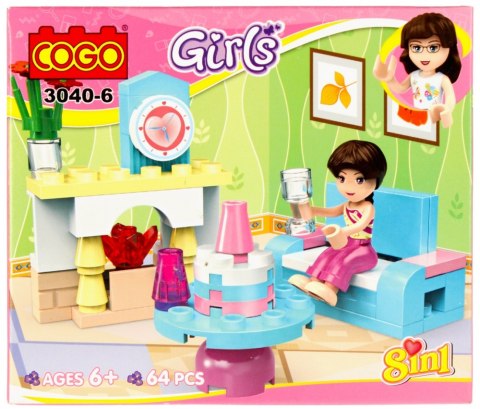 BLOCS DE CONSTRUCTION MIX POUR FILLES 3040 MEGA CREATIVE 481449