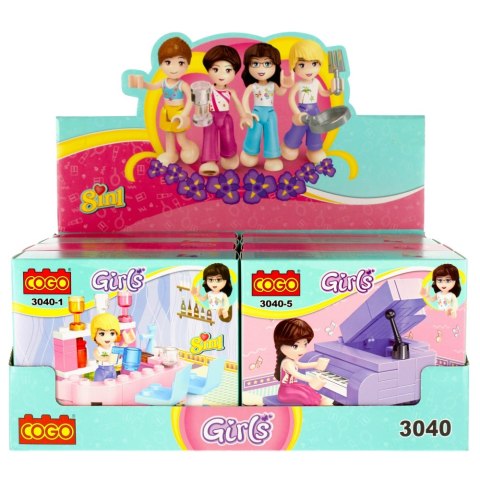 BLOCS DE CONSTRUCTION MIX POUR FILLES 3040 MEGA CREATIVE 481449