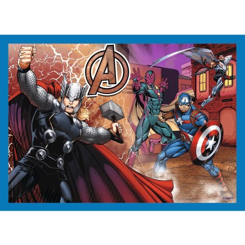 PUZZLE 4W1 ODWAŻNI AVENGERSI PUD TREFL 34386