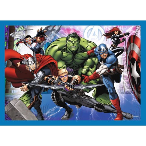 PUZZLE 4EN1 LES BRAVE AVENGERS PUD TREFL 34386