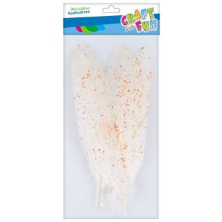 PLUME DÉCORATIF PAILLETTES 17-22 CM CRAFT WITH FUN 463670