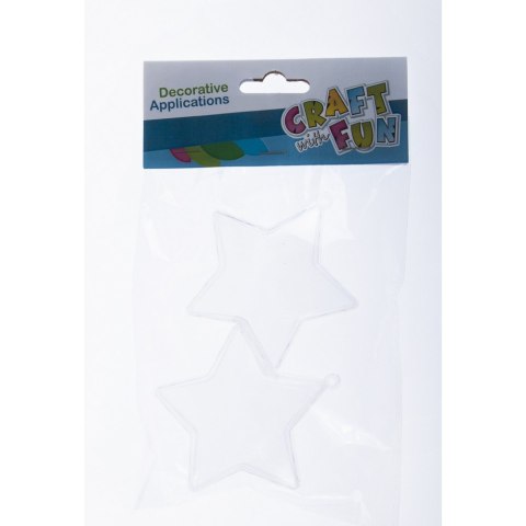 ÉTOILE DÉCORATIVE EN PLASTIQUE 7.5CM CRAFT DE NOËL AVEC AMUSEMENT 463827