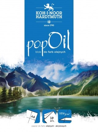 PEINTURE A L'HUILE BLOC A4 POPOIL A4 250G KOH-I-NOOR BLO-OIA4PO