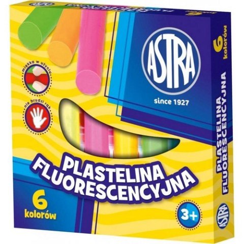 PLASTICINE 6 COULEURS FLUO ASTRA 83811906