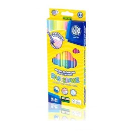 CRAYONS DOUBLE FACE 12/24 COULEURS PASTEL ASTRA 312120003