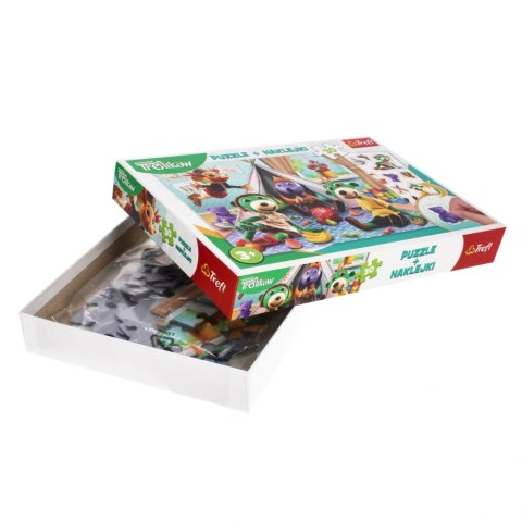 PUZZLE 30 ÉLÉMENTS AVEC AUTOCOLLANTS TREFLIK FAMILLE TREFL 90989