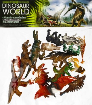 DINOSAURES/ANIMAUX SAUVAGES FIGURINES PACK DE 15 PCS. MÉGA CRÉATIF 461324