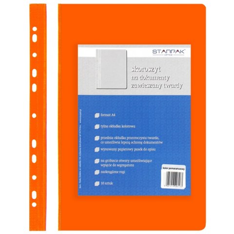 CAHIER RIGIDE EN PVC POUR DOCUMENTS A4 ORANGE STARPAK 265797