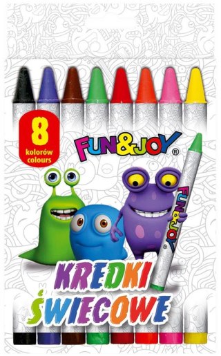 CRAYONS DE CIRE 8KOL/90 FUN&JOY 199869 PUD