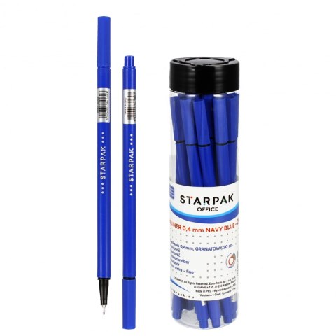 STYLO FIN ROND 0.4 MARINE EN TUBE STARPAK 493900