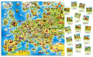 PUZZLES PÉDAGOGIQUES CARTE DE L'EUROPE CASTORLAND E-227