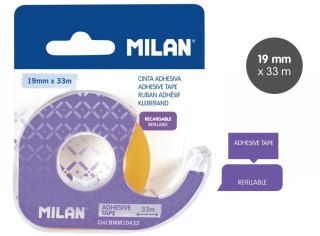 RUBAN AUTO-ADHÉSIF MILAN 19MM X 33M AVEC DÉVIDOIR SUR BLISTER