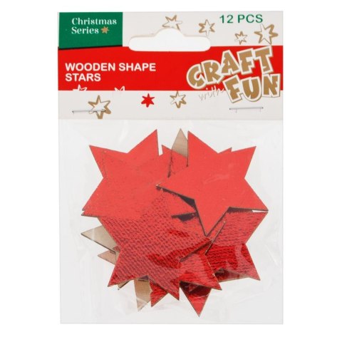 ORNEMENT DÉCORATIF ÉTOILES EN BOIS CRAFT WITH FUN 438595