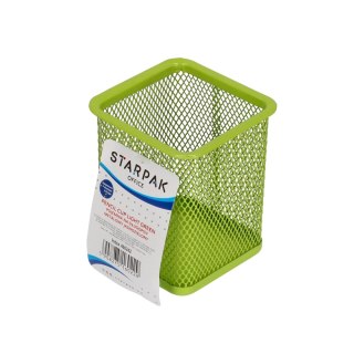 STYLO CONTENANT MÉTAL CARRÉ VERT STARPAK 466242