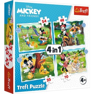 PUZZLE 4EN1 COOL DAY DE MICKY TREFL 34604