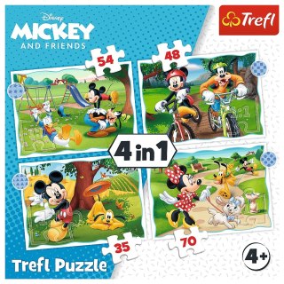 PUZZLE 4EN1 COOL DAY DE MICKY TREFL 34604