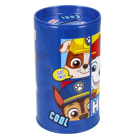 TIRELIRE RONDE EN MÉTAL PAW PATROL STARPAK 374468