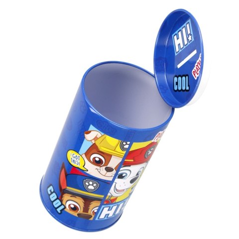 TIRELIRE RONDE EN MÉTAL PAW PATROL STARPAK 374468