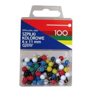 ÉPINGLES MÉTALLIQUES COULEUR GRAND 11 MM 10 PCS.