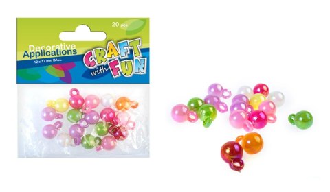 PENDENTIFS EN PLASTIQUE BALL CRAFT AVEC FUN 327022