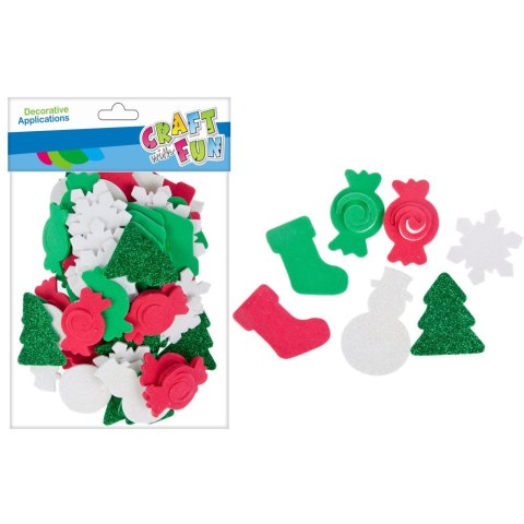 AUTOCOLLANT DÉCORATIF EVA CHRISTMAS MIX CRAFT WITH FUN 463720