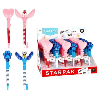 STYLO CADEAU VERROUILLÉ OURS/COEUR STARPAK 491314