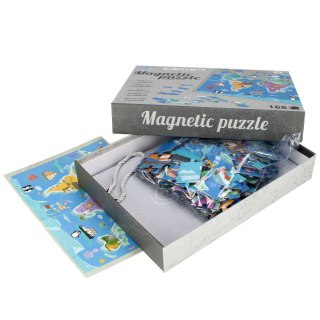 JEU EDUCATIF PUZZLE MAGNETIQUE CARTE DU MONDE MEGA CREATIVE 502398