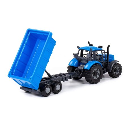 TRAKTOR AVEC ACCESSOIRES PROGRESS BLUE WADER POLESIE 91277 WADP POLESIE