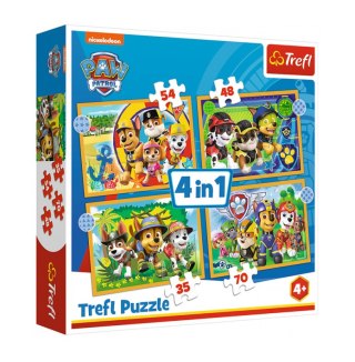 PUZZLE 4EN1 VACANCES PAW PATROL PUD TREFL 34395