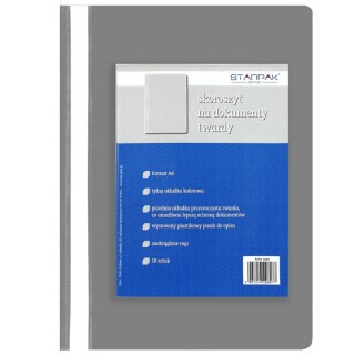 CLASSEUR EN PVC RIGIDE POUR DOCUMENTS A4 GRIS STARPAK 114560