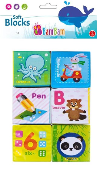 BLOCS SOUPLE 6 PCS. BAM BAM 432485 BAM BAM