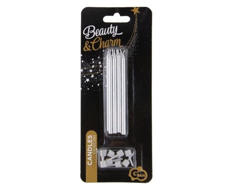 BOUGIES D'ANNIVERSAIRE TAILLE 10CM PACK 8PCS B/C GODAN