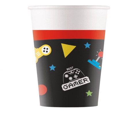 GOBELETS EN CARTON WM GAMING PARTY, 200ML, 8 PIÈCES. GODAN