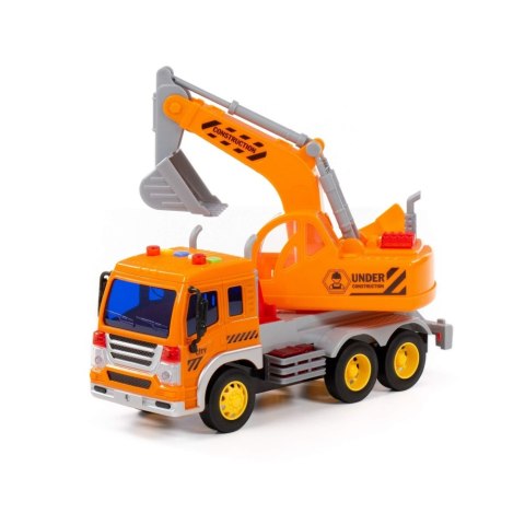 MACHINE DE CHANTIER PELLE LUMINEUSE ET SON ORANGE WADER POLESIE 86433 POLESIE